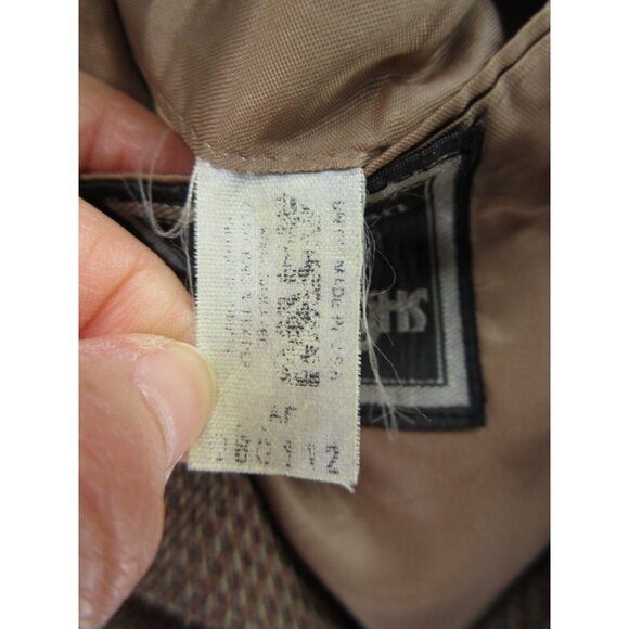 VINTAGE Christian Dior Sport Coat 40 Blazer Houndstooth Tweed USA * - Picture 12 of 15